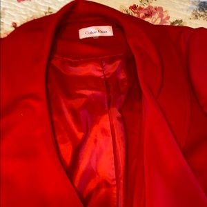 Calvin Klein stunning red blazer